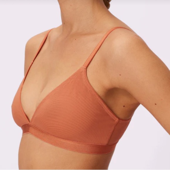 Triangle Bralette - silky mesh - Picture 2 of 9